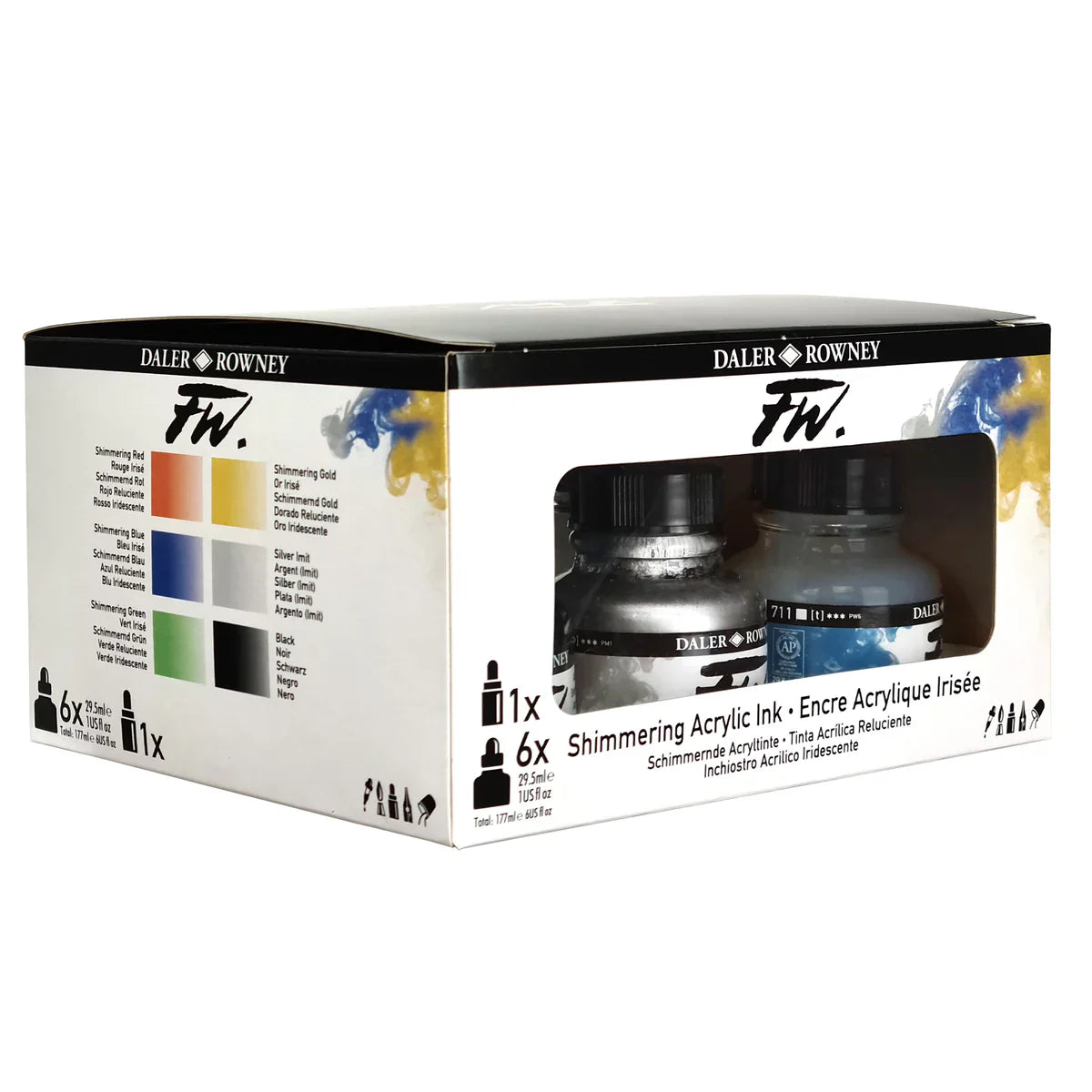 Daler-Rowney FW Ink Shimmering Colours Set