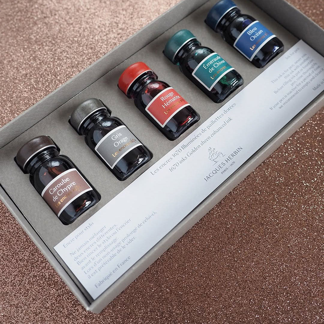 Herbin 1670 Ink Bottle Gift Set 5x10ml Assorted