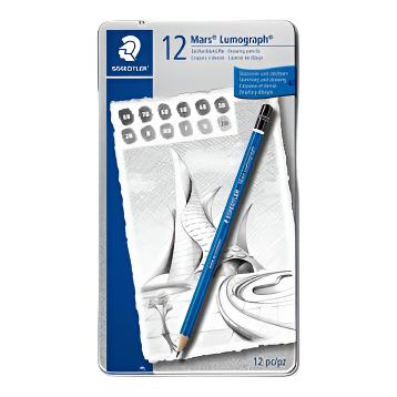 Staedtler Lumograph Graphite Pencil Tin Set