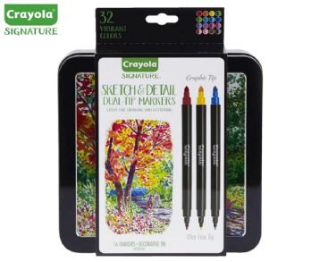 Crayola Signature Sketch Detail Pen Set 16