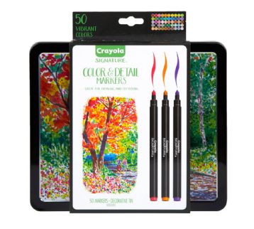 Crayola Signature Colour & Detail Marker Set of 50