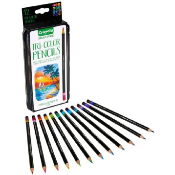 Crayola Signature Tri-Colour Pencil Set of 12
