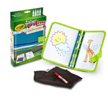 Crayola Take-Note Chisel Tip Dry Erase Whiteboard Travel Set