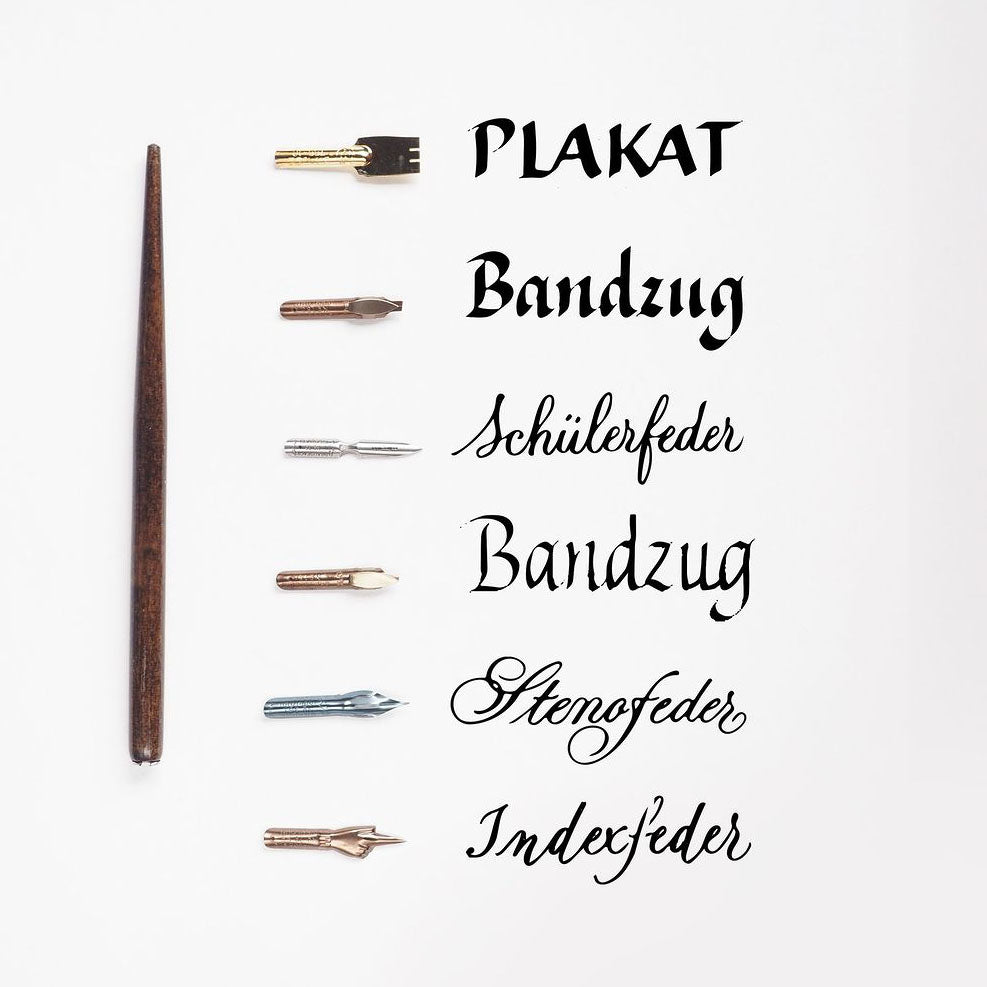 Brause Nib Holder+6 Nib Calligraphy Card