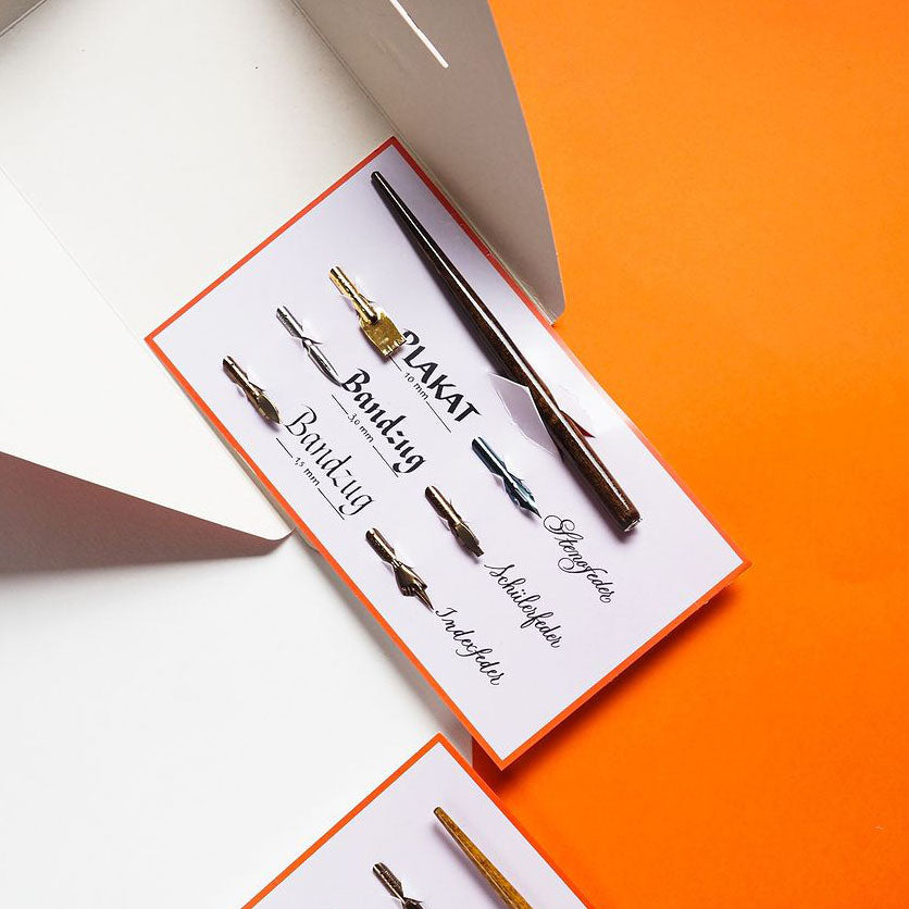 Brause Nib Holder+6 Nib Calligraphy Card
