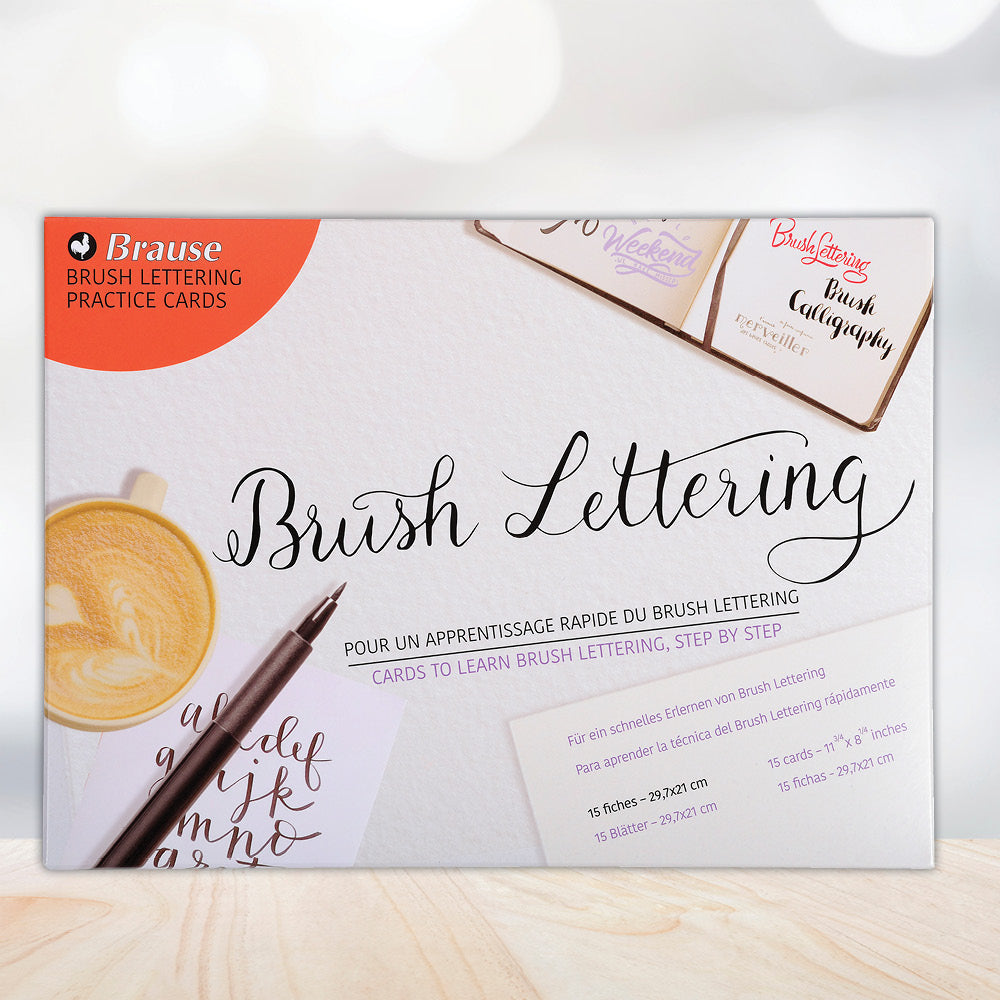 Brause Brush Lettering A4 Practice Cards