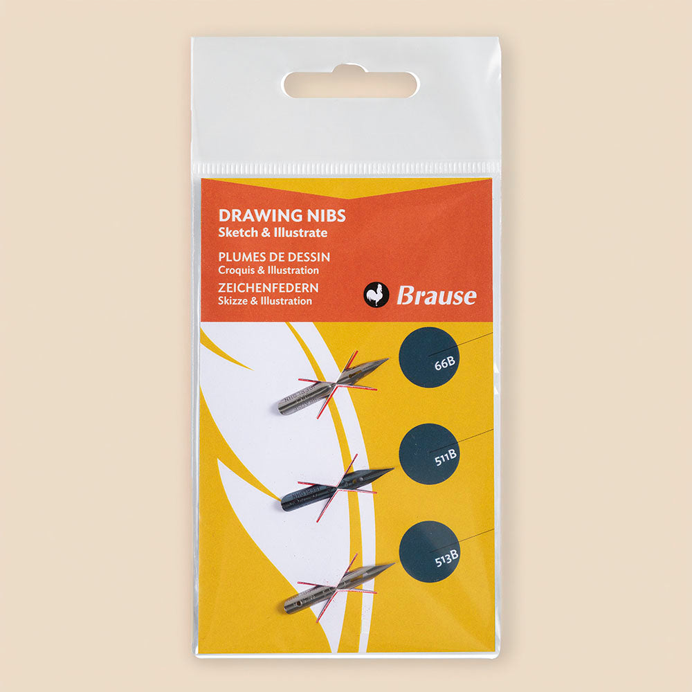 Brause Drawing Nib Set of 3