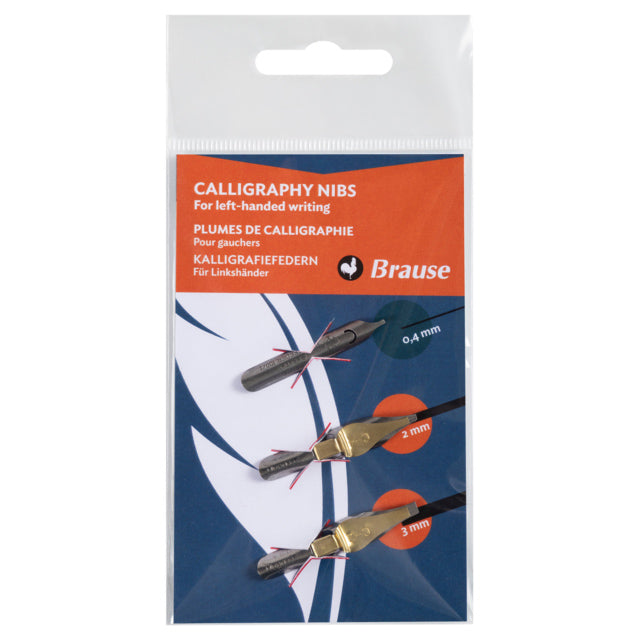 Brause 3 Assorted Nib Card Set #3 | Left Handed