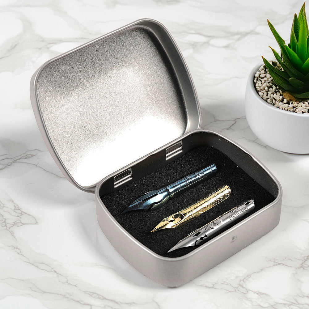 Brause Metal Box Nib Writing Assortment