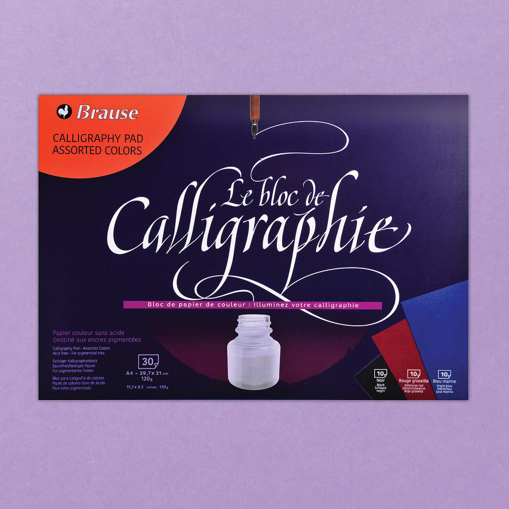 Brause Dark Colour Calligraphy Pad