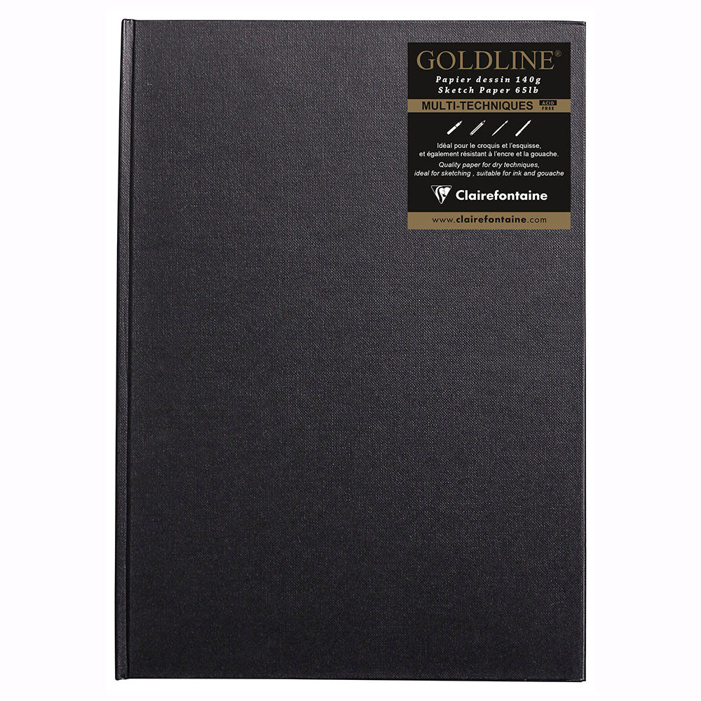Goldline Hardbound Sketchbook | White Paper