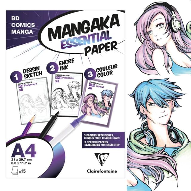 Clairefontaine Essential Manga Paper Assortment