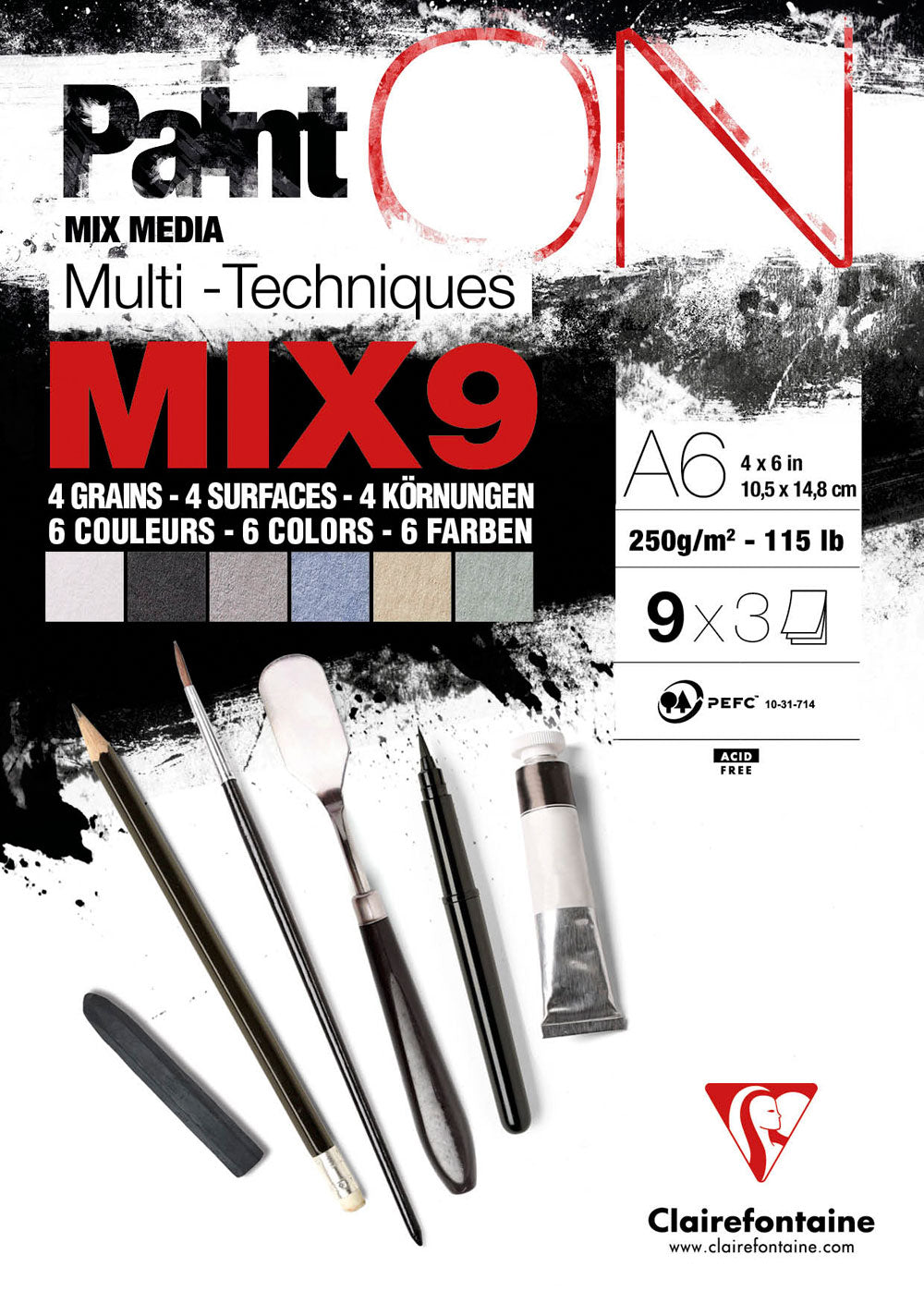 Clairefontaine Paint'On MIX9 Pads