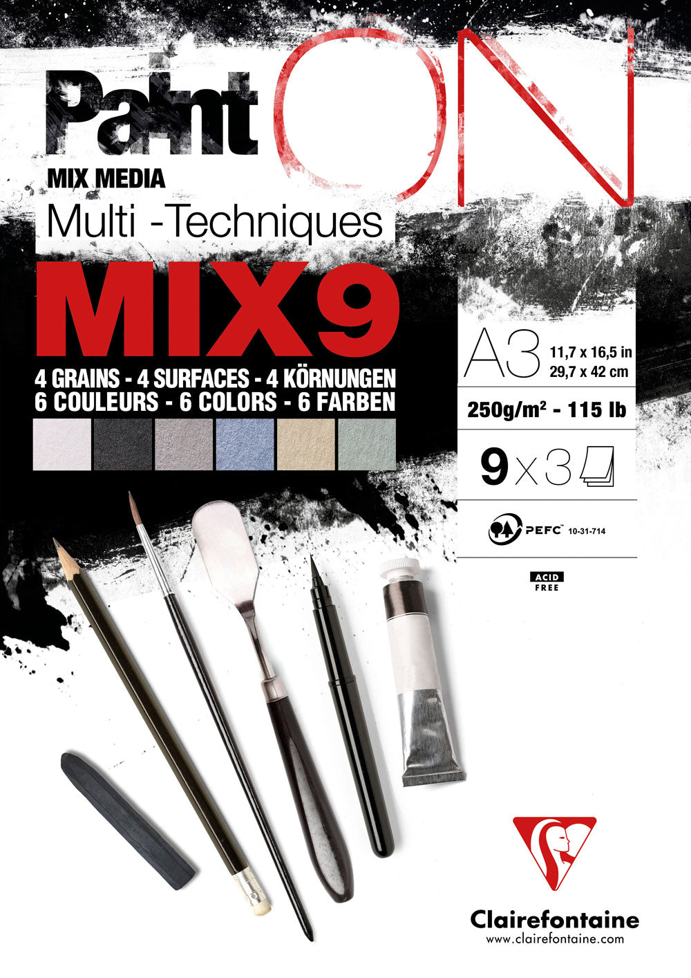 Clairefontaine Paint'On MIX9 Pads