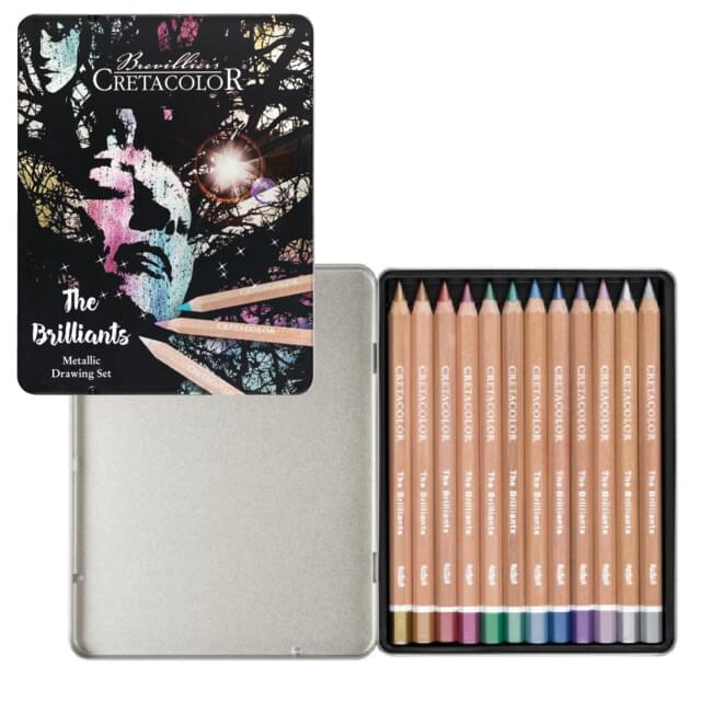 Cretacolor MegaColor Metallic Tin Set