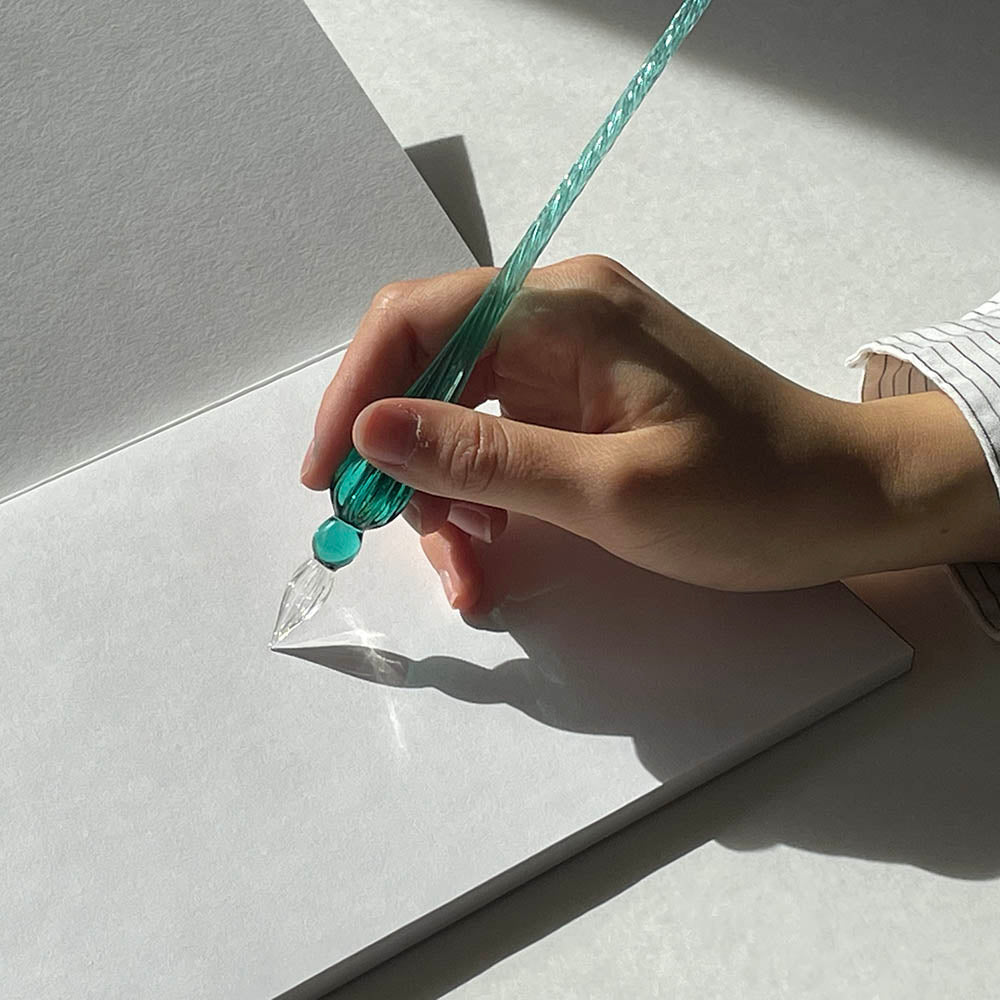 Jacques Herbin Round Glass Pens