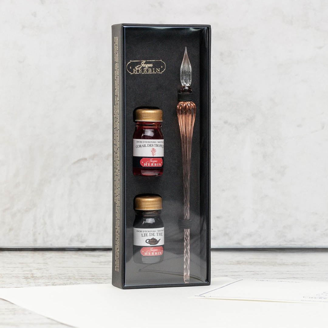 Jacques Herbin Glass Pen & Inks Sets