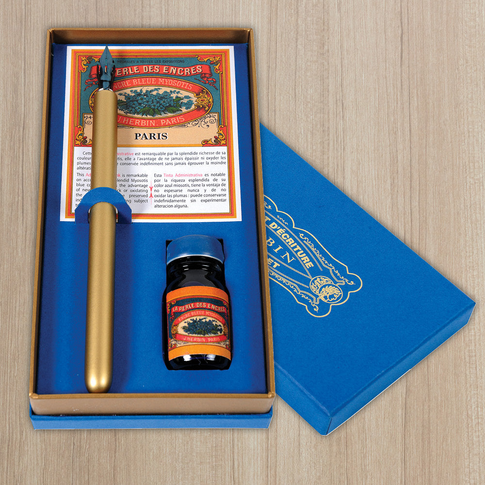 Jacques Herbin Traditional Pen & Ink Set