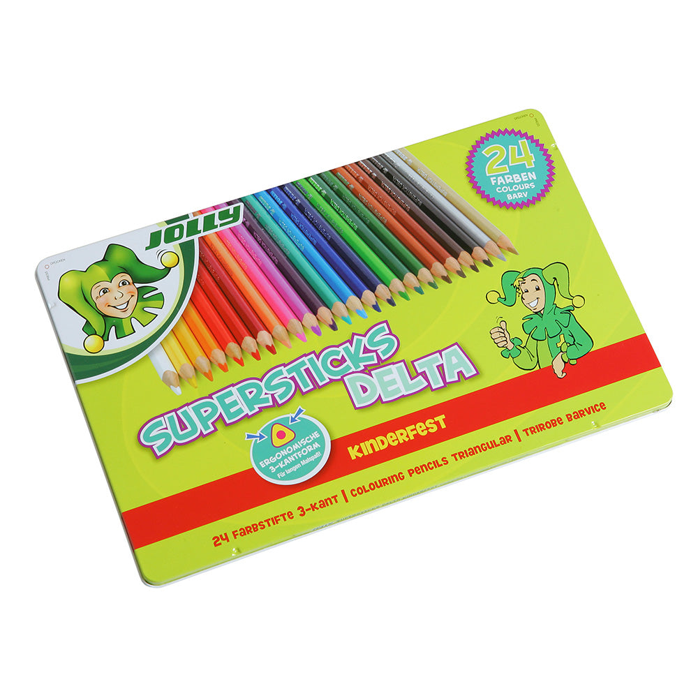Jolly Supersticks Delta Triangular Pencil Tin Sets