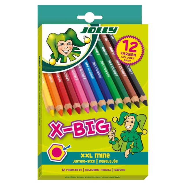 Jolly X-Big Pencil Assorted Box of 12
