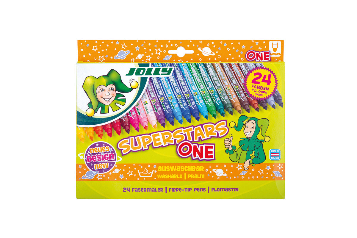 Jolly Superstars One Felt Tip Marker Sets