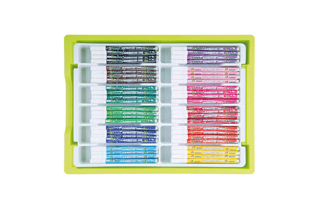 Jolly Superstars One Felt Tip Marker Sets