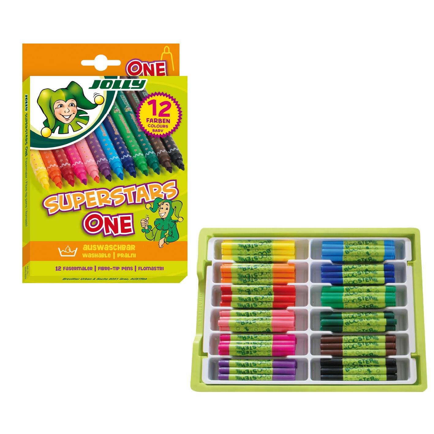 Jolly Superstars One Felt Tip Marker Sets