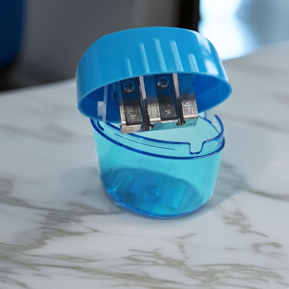 KUM OV-G M2 Double Pencil Sharpener + Waste Container