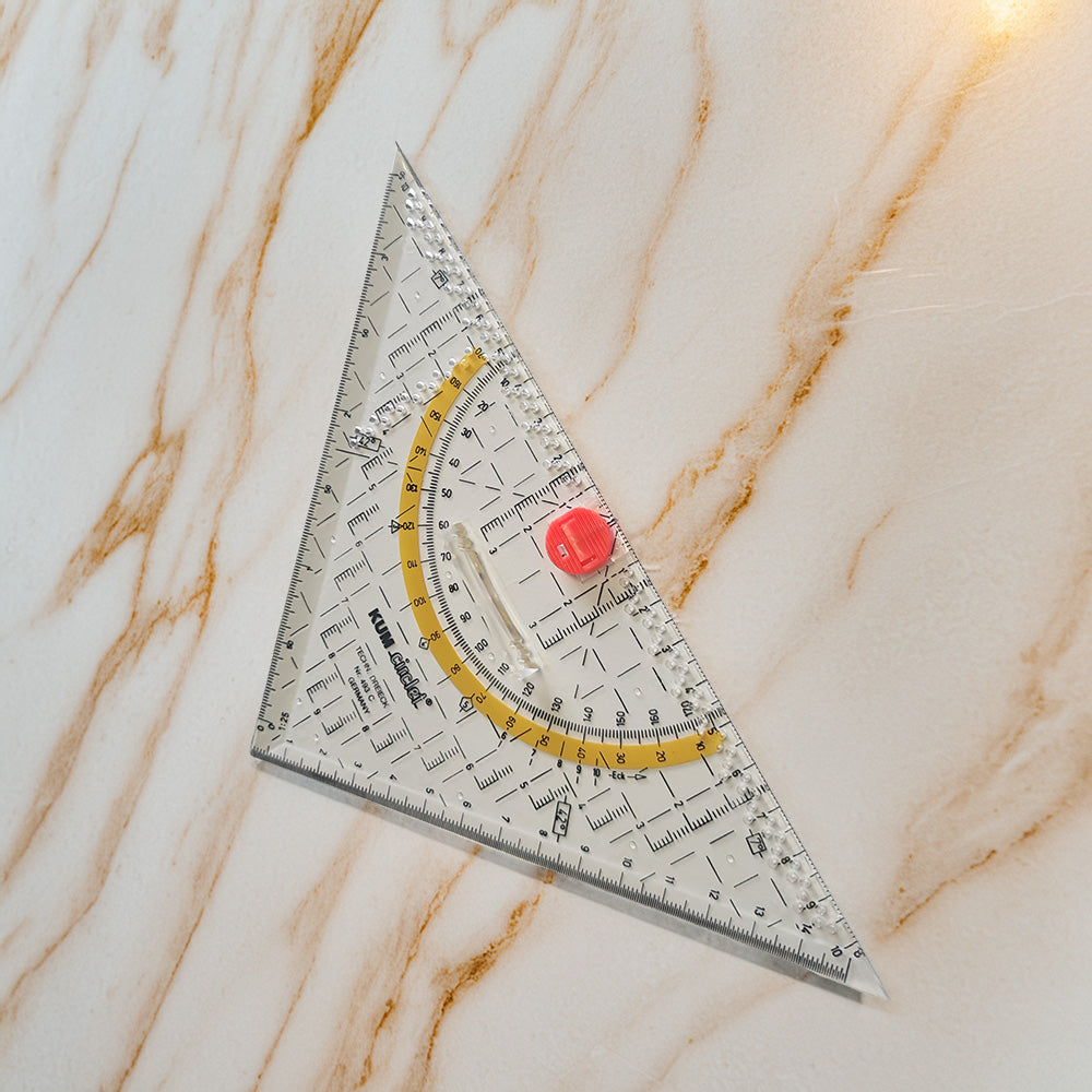 KUM 22cm Triangle Protractor