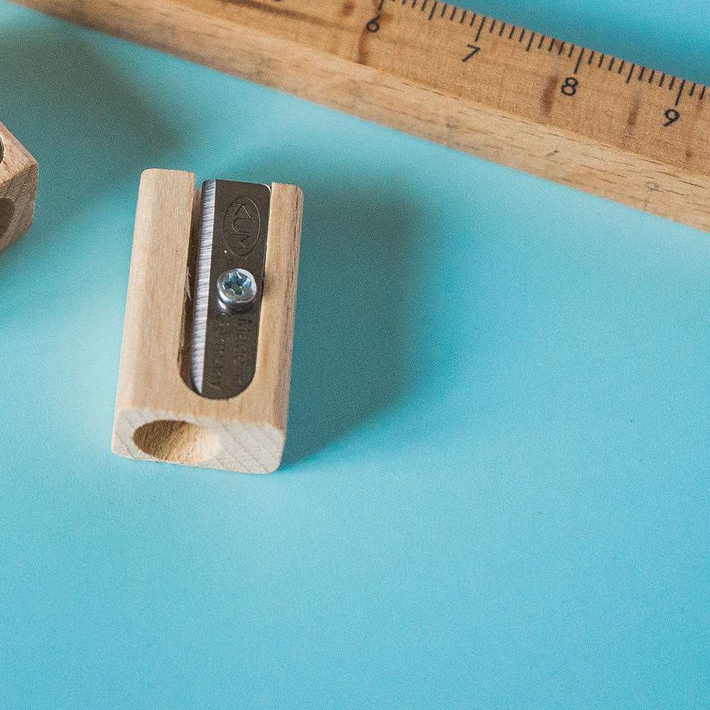KUM 'Wood 1' Beechwood Single Sharpener
