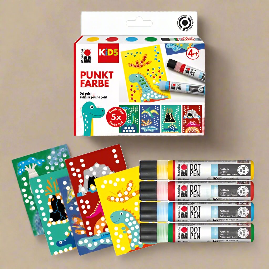 Marabu Dot Painting Kids Dino Set