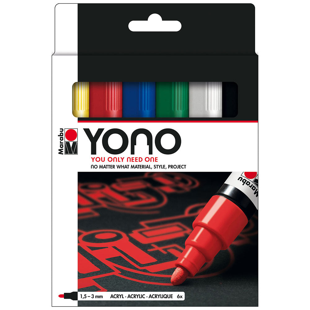 Marabu YONO Paint Marker | Assorted Sets of 6