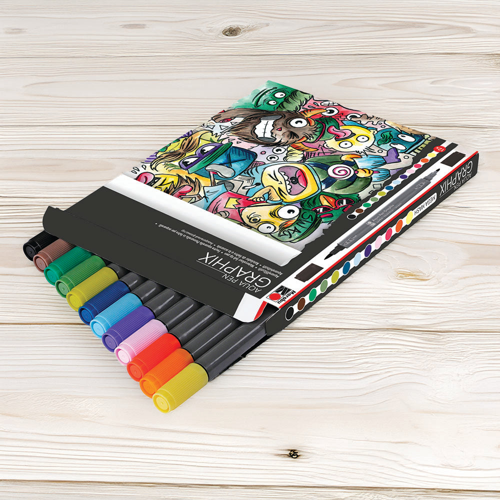 Marabu Graphix Aqua Pen Mega Mash Set of 12