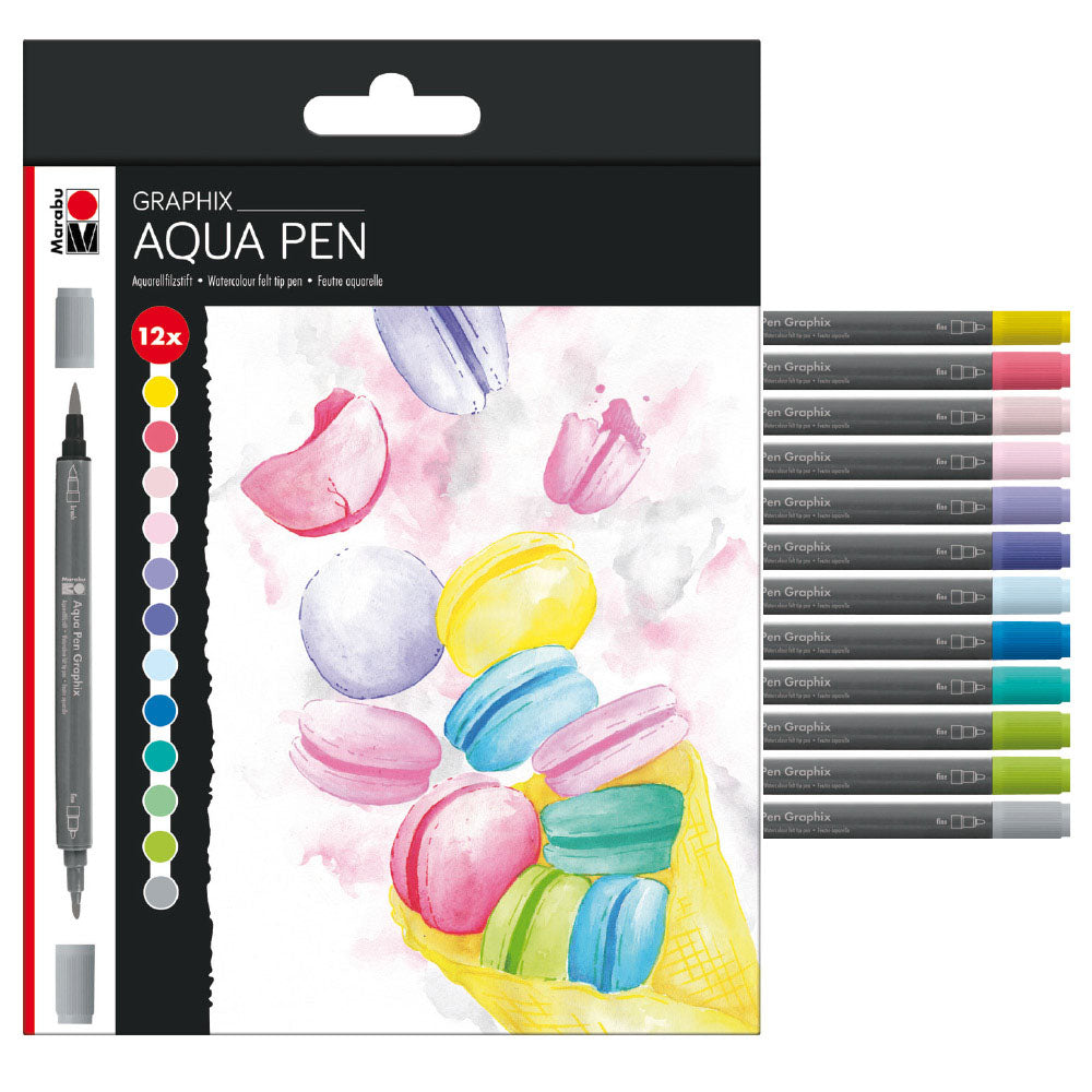 Marabu Graphix Aqua Pen Ice Set of 12