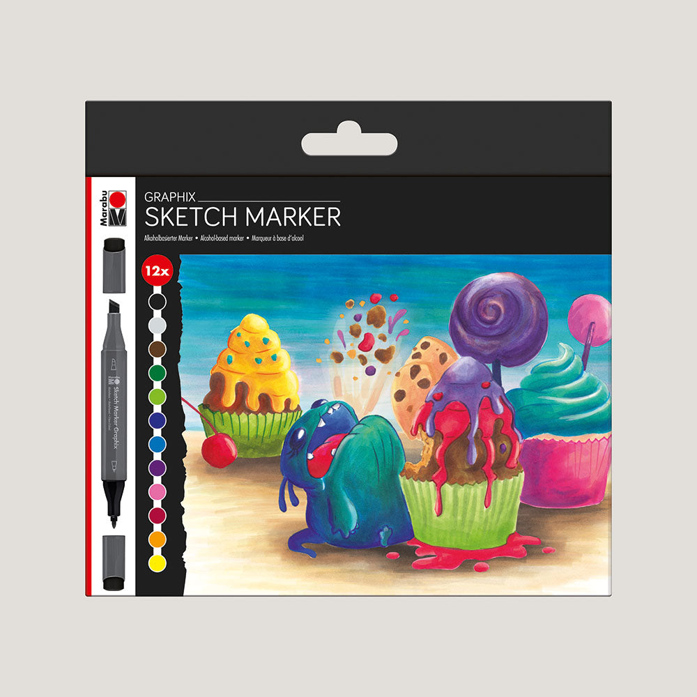 Marabu Sketch Markers Set 12