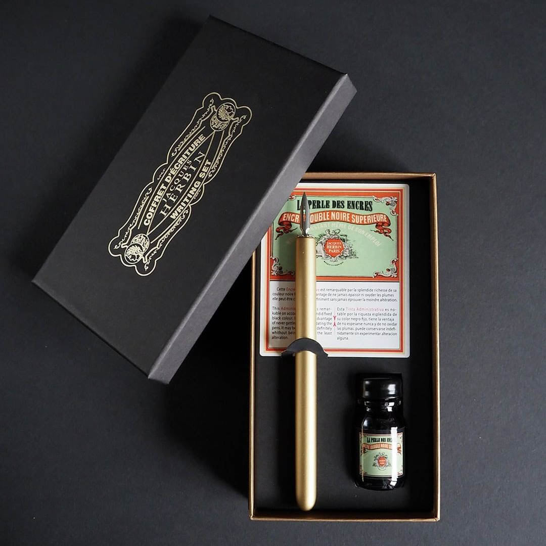 Jacques Herbin Traditional Pen & Ink Set