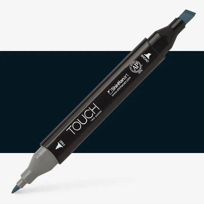 Shinhan Touch Twin Marker | Black & Colourless Blender