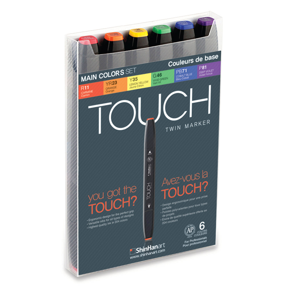 ShinHan Touch Twin Marker Sets of 6