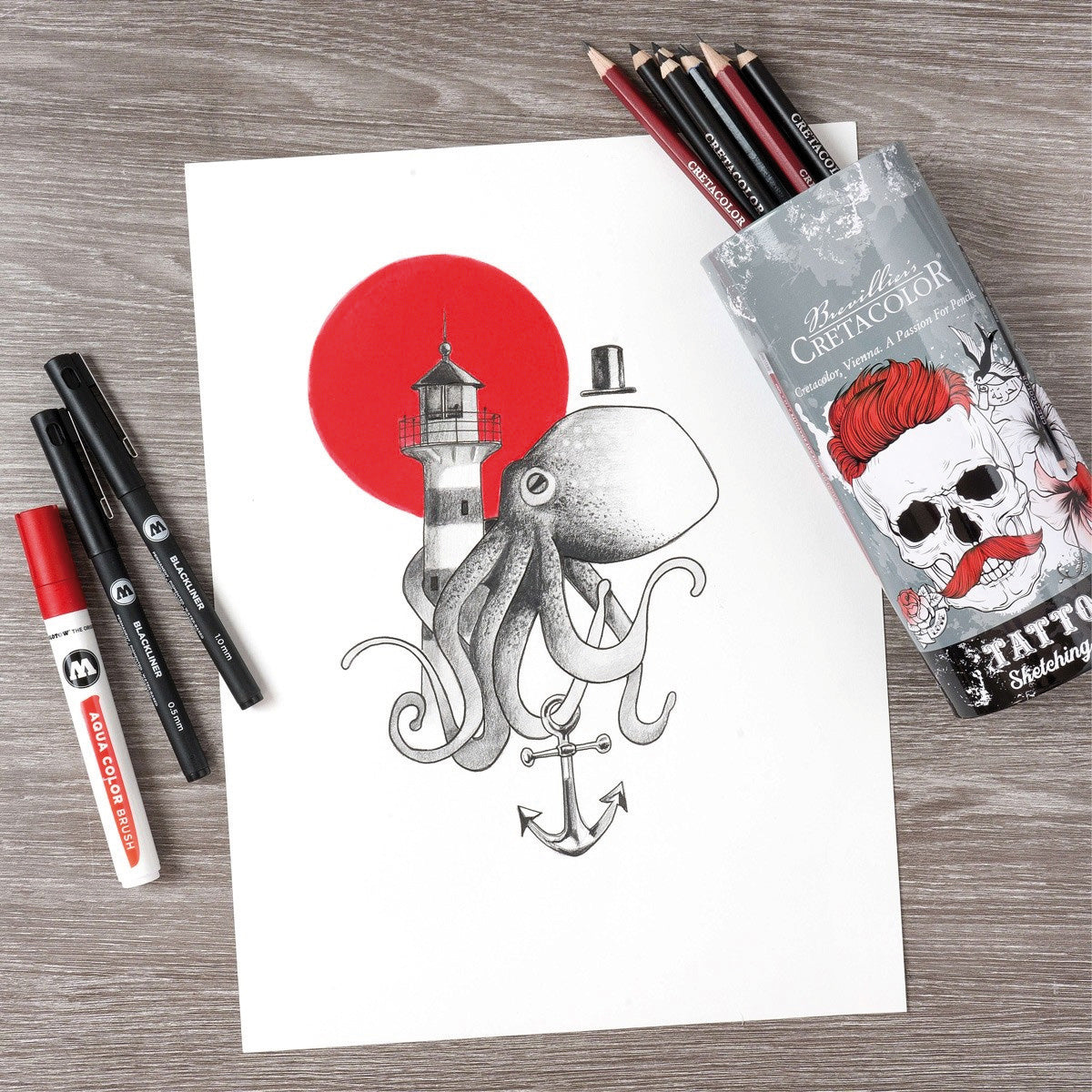 Cretacolor Tattoo Sketching Set