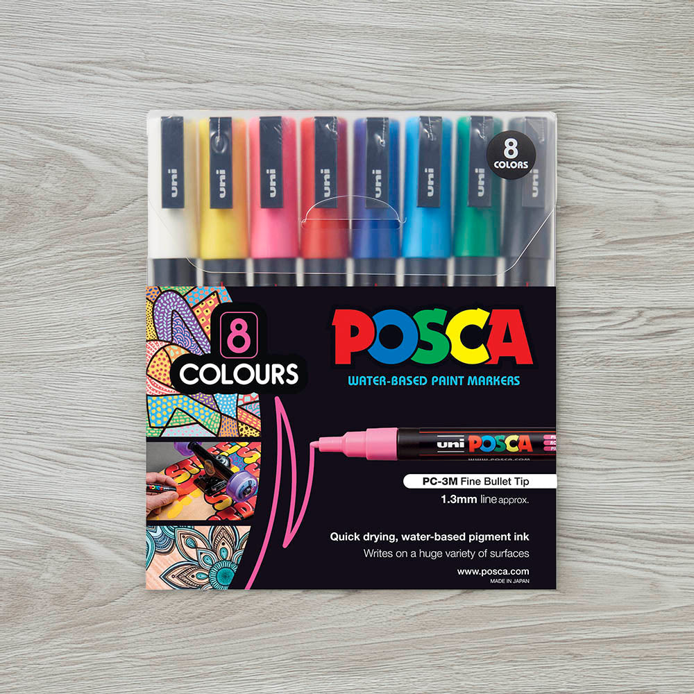 Posca Small Bullet Tip Marker 1.3mm - Assorted Sets