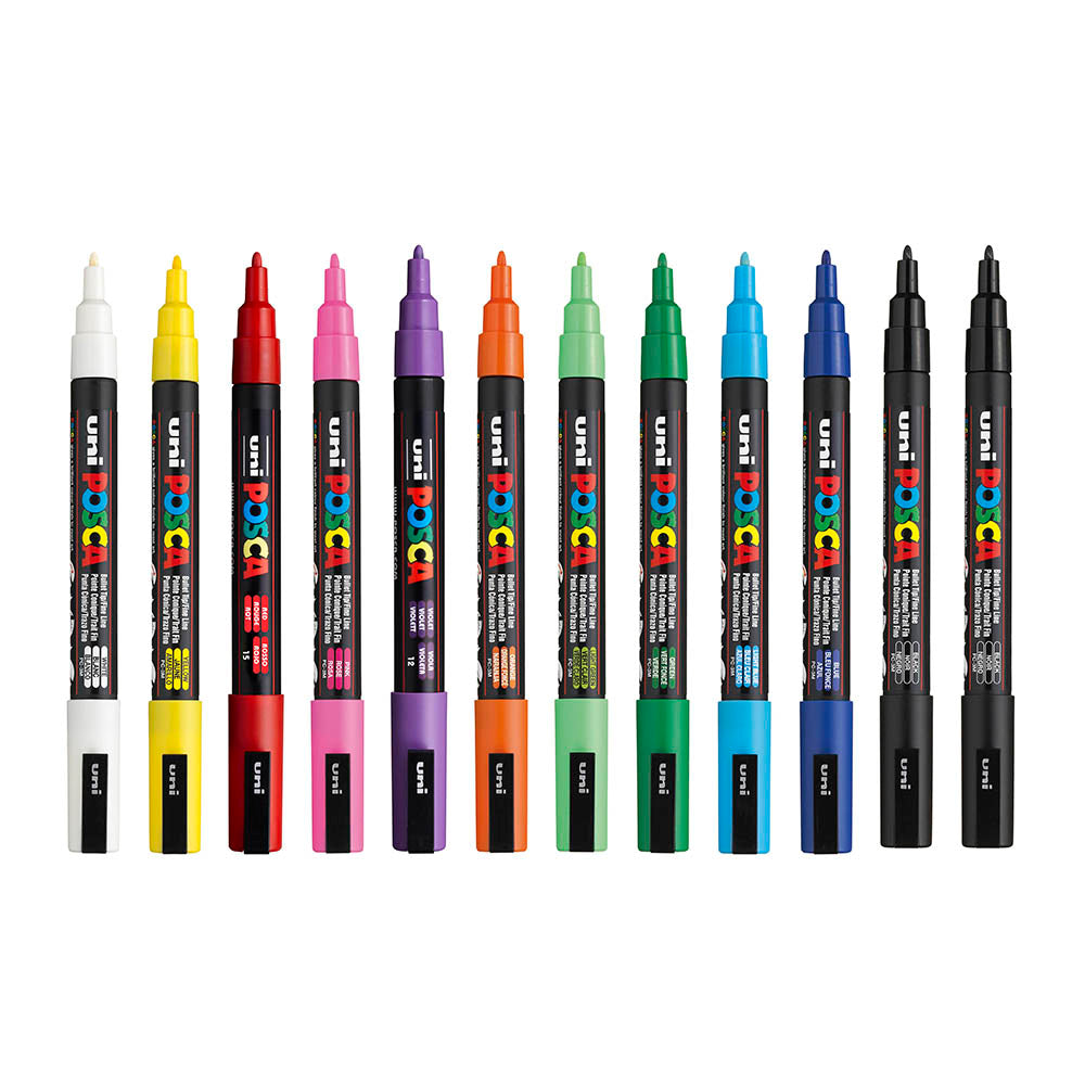 Posca Small Bullet Tip Marker 1.3mm - Assorted Sets