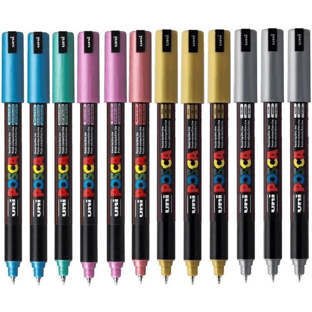 Posca Ultrafine Fibre Tip Markers 0.7mm - Assorted Sets