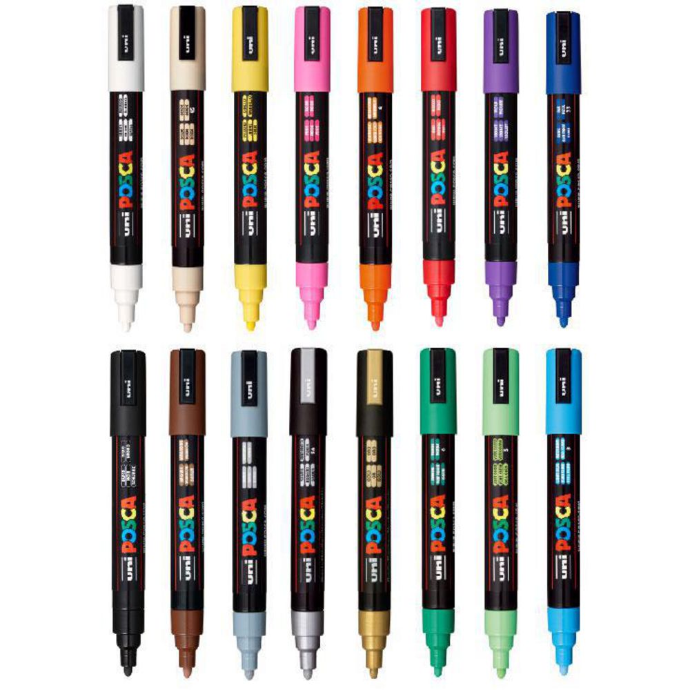 Posca Medium Bullet Tip Markers 2.5mm - Assorted Sets