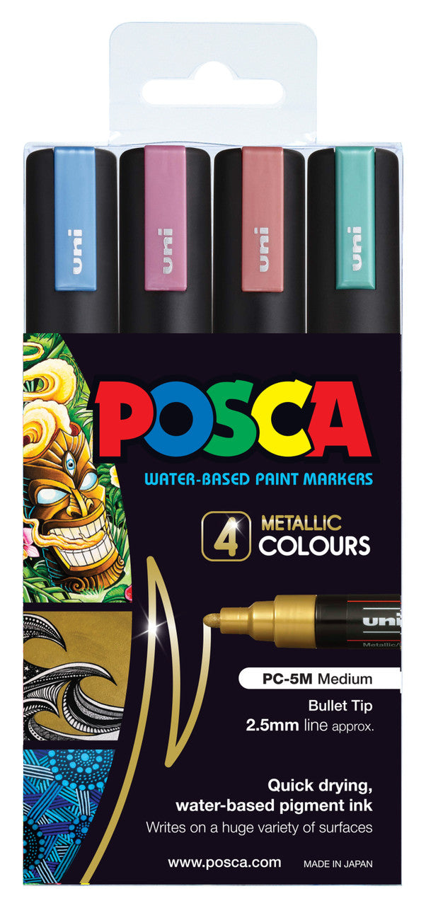 Posca Medium Bullet Tip Markers 2.5mm - Assorted Sets