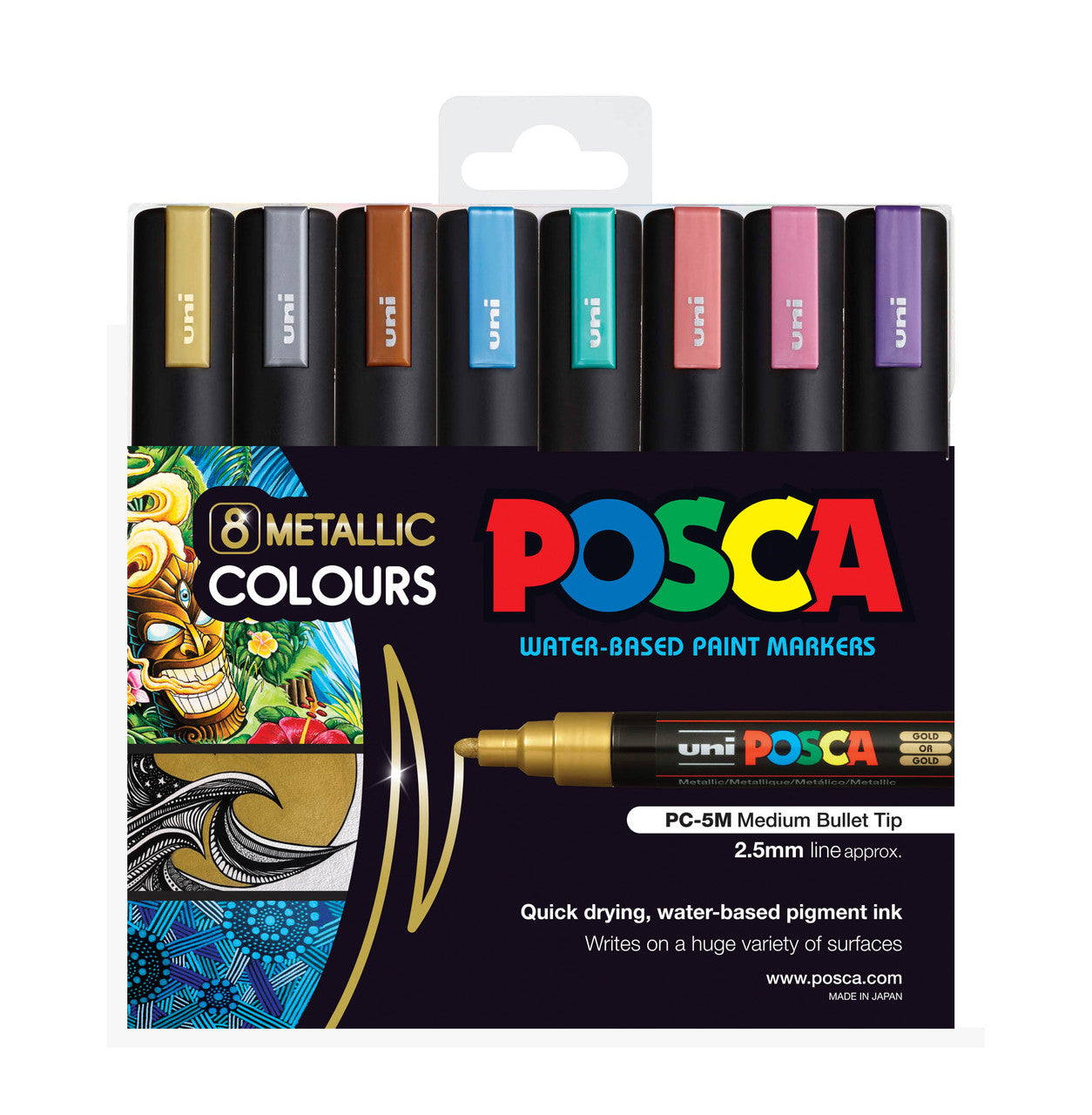 Posca Medium Bullet Tip Markers 2.5mm - Assorted Sets